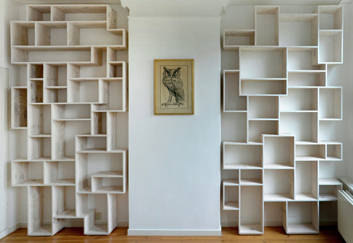 Made for an apartment in Amsterdam. Because of the narrow stairs and halls, each part was made out of 3 pieces.